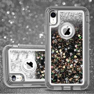 IPHONE BLACK QUICKSAND SPARKLE CASE!!!